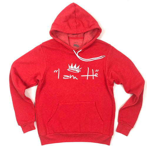 Simple Hoodie, Heather Red